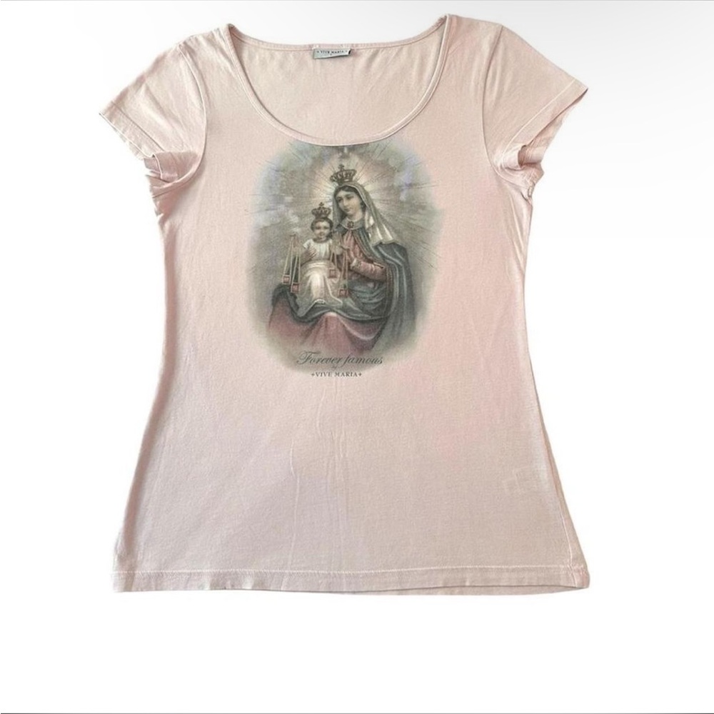 Extremely rare vintage 90’s baby pink shirt by Vive Maria